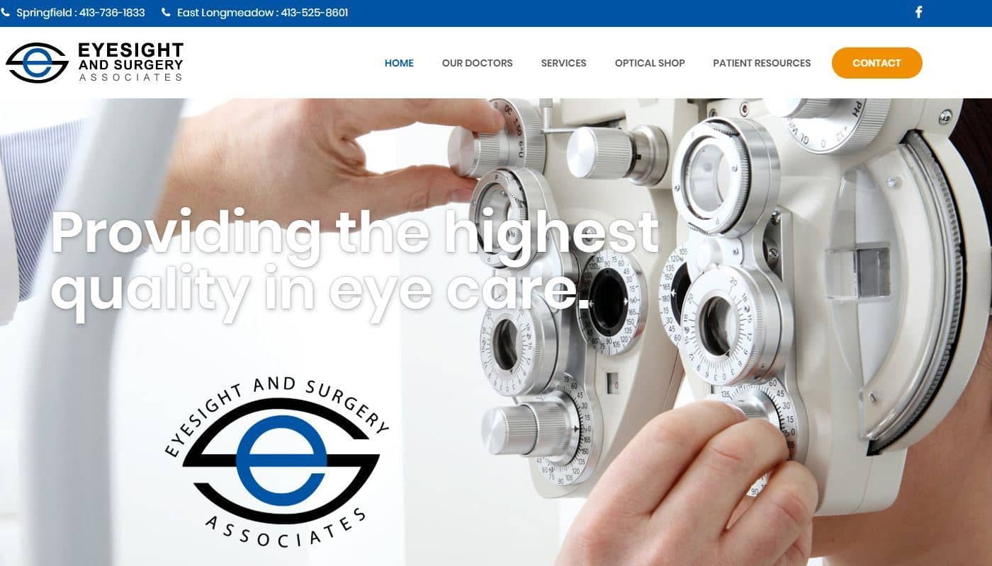 Eyesight Surgery Website Design CT