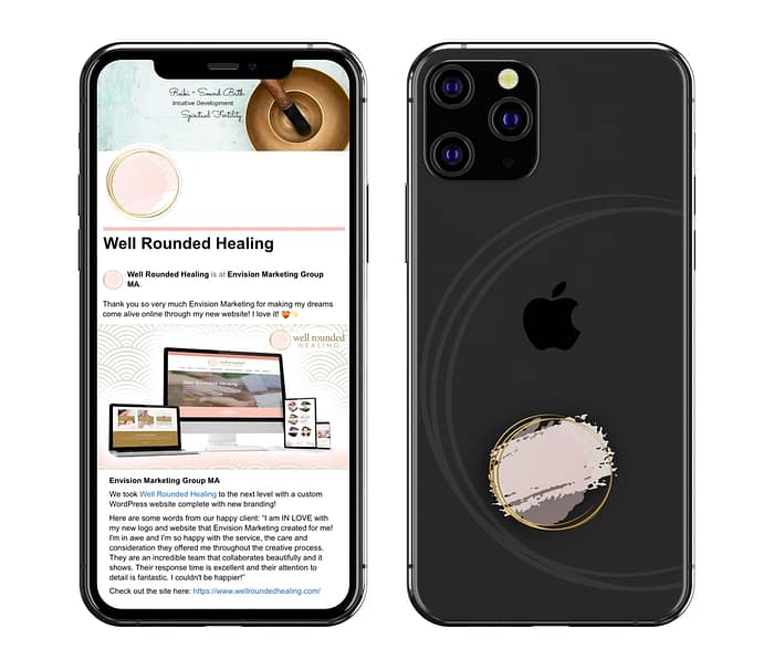 illustration of the iPhone 11 Pro - front and back view