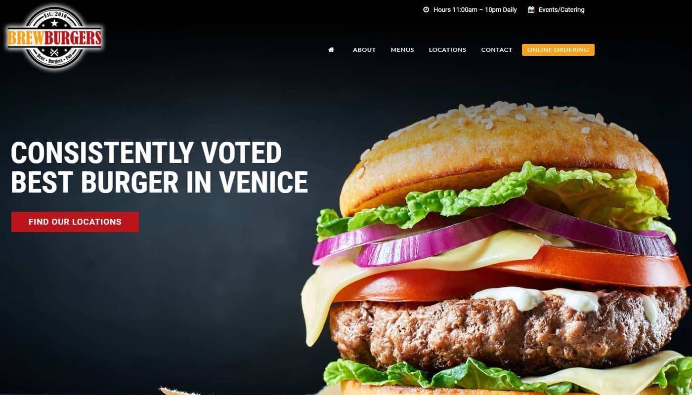 Brewburgers WordPress Website Design Enfield CT