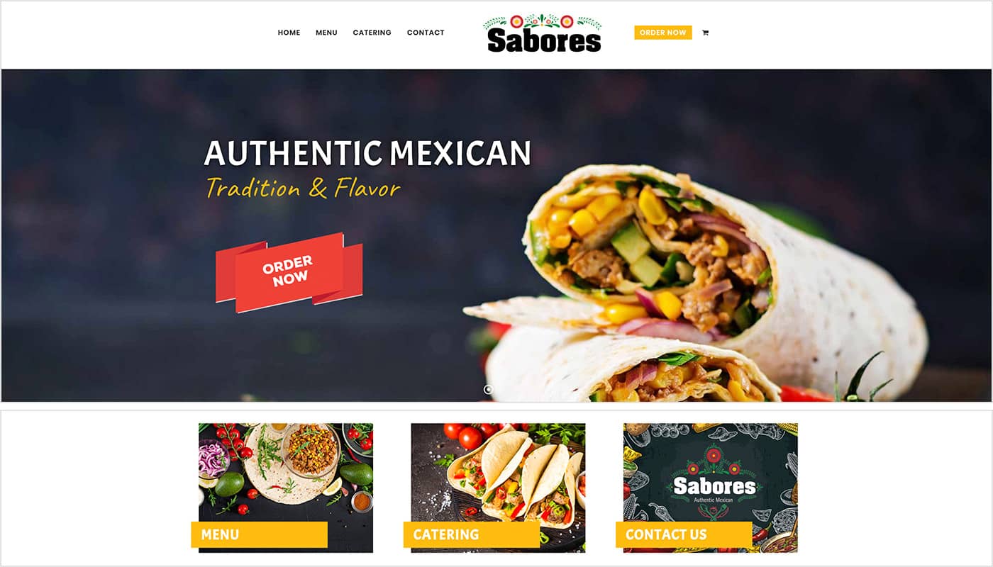 Sabores Authentic Mexican Restaurant website design, website design services Western MA, digital marketing agency Western MA, digital marketing agency Northern CT, graphic design Western MA